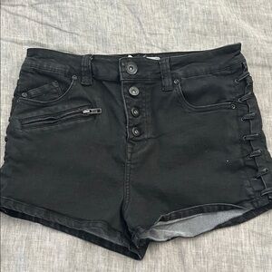 FREE PEOPLE Stylish Black Women's Shorts